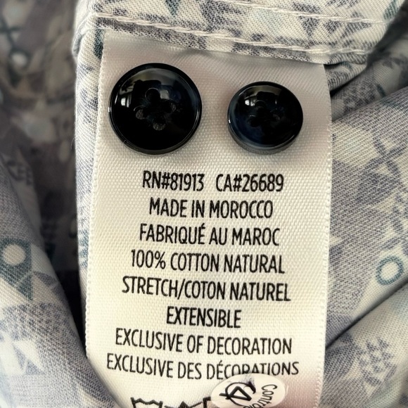 Robert Graham Modern Americana Blue Stretch Shirt Tailored Fit Size Small $178 - Picture 4 of 7